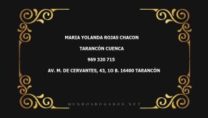 abogado Maria Yolanda Rojas Chacon en la localidad de Tarancón