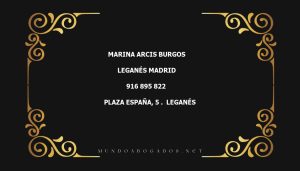 abogado Marina Arcis Burgos en la localidad de Leganés