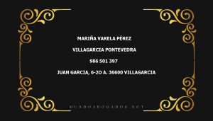 abogado Mariña Varela Pérez en la localidad de Villagarcia