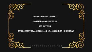 abogado Mario Jimenez Lopez en la localidad de Dos Hermanas