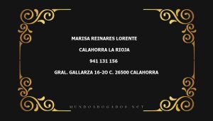 abogado Marisa Reinares Lorente en la localidad de Calahorra