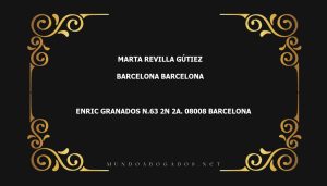 abogado Marta Revilla Gútiez en la localidad de Barcelona