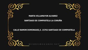 abogado Marta Villamayor Alvarez en la localidad de Santiago de Compostela