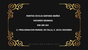 abogado Martha Cecilia Santana Ibañez en la localidad de Ogijares