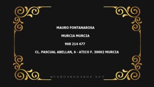 abogado Mauro Fontanarosa en la localidad de Murcia