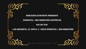 abogado Mercedes Echeveste Mendarte en la localidad de Donostia / San Sebastián