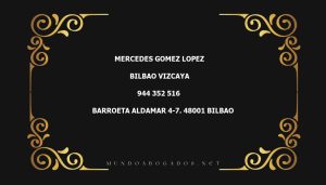 abogado Mercedes Gomez Lopez en la localidad de Bilbao