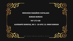 abogado Mercedes Marañon Costalago en la localidad de Burgos