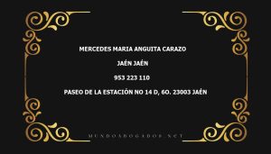 abogado Mercedes Maria Anguita Carazo en la localidad de Jaén