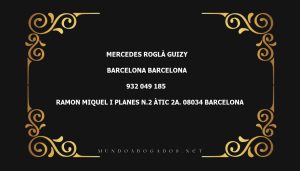 abogado Mercedes Roglà Guizy en la localidad de Barcelona