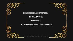 abogado Mercedes Seoane Barjacoba en la localidad de Zamora