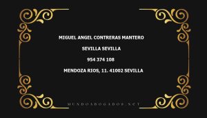 abogado Miguel Angel Contreras Mantero en la localidad de Sevilla