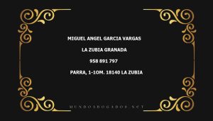 abogado Miguel Angel Garcia Vargas en la localidad de La Zubia