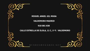 abogado Miguel Angel Gil Muga en la localidad de Valdemoro