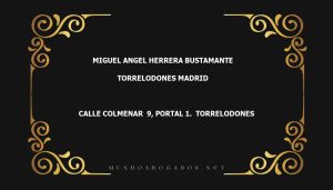 abogado Miguel Angel Herrera Bustamante en la localidad de Torrelodones