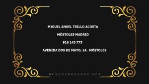 abogado Miguel Angel Trillo Acosta en la localidad de Móstoles