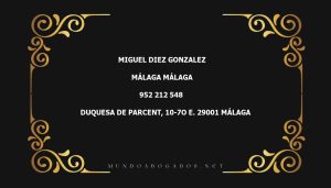 abogado Miguel Diez Gonzalez en la localidad de Málaga