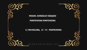 abogado Miguel González Vázquez en la localidad de Pontevedra