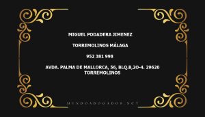 abogado Miguel Podadera Jimenez en la localidad de Torremolinos