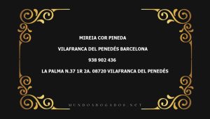 abogado Mireia Cor Pineda en la localidad de Vilafranca del Penedés