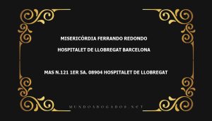 abogado Misericórdia Ferrando Redondo en la localidad de Hospitalet de Llobregat