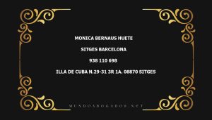 abogado Monica Bernaus Huete en la localidad de Sitges