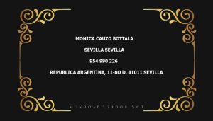 abogado Monica Cauzo Bottala en la localidad de Sevilla