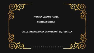 abogado Monica Lozano Maria en la localidad de Sevilla