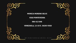 abogado Monica Moreno Selvi en la localidad de Vigo