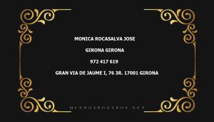 abogado Monica Rocasalva Jose en la localidad de Girona