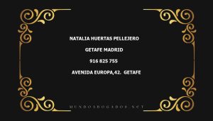 abogado Natalia Huertas Pellejero en la localidad de Getafe