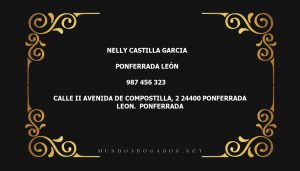 abogado Nelly Castilla Garcia en la localidad de Ponferrada