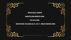 abogado Neus Sala Cerdà en la localidad de Barcelona