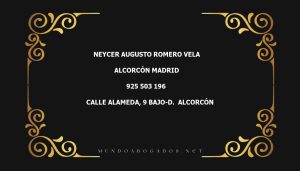 abogado Neycer Augusto Romero Vela en la localidad de Alcorcón