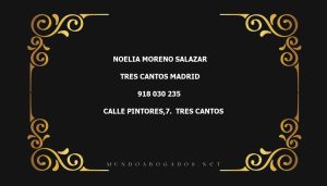 abogado Noelia Moreno Salazar en la localidad de Tres Cantos