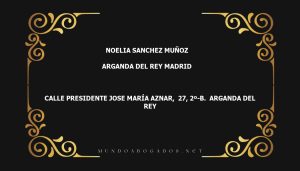 abogado Noelia Sanchez Muñoz en la localidad de Arganda del Rey