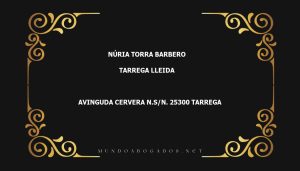 abogado Núria Torra Barbero en la localidad de Tarrega