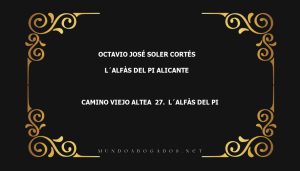 abogado Octavio José Soler Cortés en la localidad de L´Alfàs del Pi