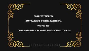 abogado Olga Font Morera en la localidad de Sant Sadurni d´Anoia