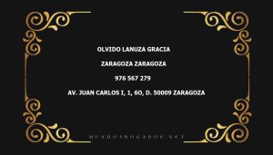 abogado Olvido Lanuza Gracia en la localidad de Zaragoza