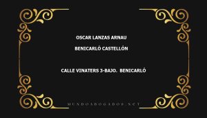 abogado Oscar Lanzas Arnau en la localidad de Benicarló