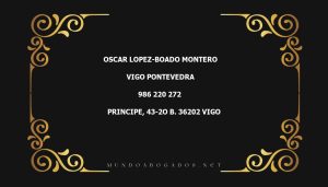 abogado Oscar Lopez-Boado Montero en la localidad de Vigo