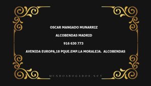 abogado Oscar Mangado Munarriz en la localidad de Alcobendas