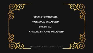 abogado Oscar Otero Roussel en la localidad de Valladolid