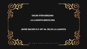 abogado Oscar Otón Bárzano en la localidad de La Llagosta