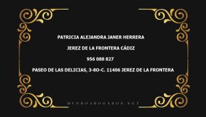 abogado Patricia Alejandra Janer Herrera en la localidad de Jerez de la Frontera