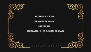 abogado Patricia Gil Rios en la localidad de Granada