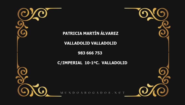 abogado Patricia Martín Álvarez en la localidad de Valladolid