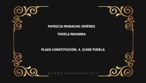 abogado Patricia Moracho Jiménez en la localidad de Tudela