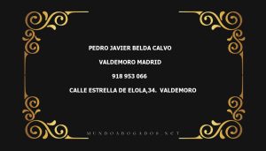 abogado Pedro Javier Belda Calvo en la localidad de Valdemoro